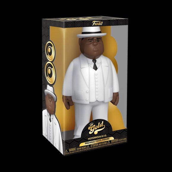 FUNKO Gold NOTORIOUS BIG 12 Inch White Suit Figure - Picture 1 of 4